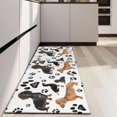 thumbnail image 4 of Dachshund Footprint Kitchen Rug Mat,Kitchen Runner Rugs Non Skid Washable,Decorative Kitchen Floor Mats for Kitchen,Sink,Laundry,17"X47", 4 of 5