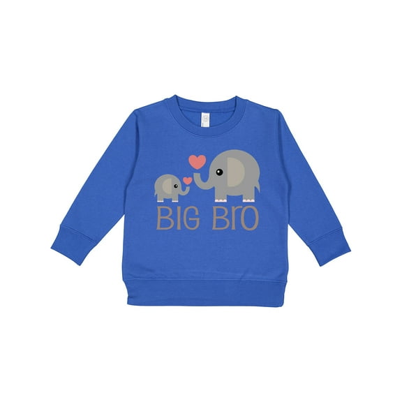 Inktastic Big Bro Boys Elephant Brother Announcement Toddler Sweatshirt
