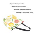 thumbnail image 3 of FORMRS Womens Canvas Tote Bag with Zipper Inner Pocket Shoulder Handbag, Candy Lemon, 3 of 7
