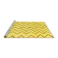 thumbnail image 2 of Ahgly Company Machine Washable Indoor Rectangle Solid Yellow Modern Area Rugs, 4' x 6', 2 of 4