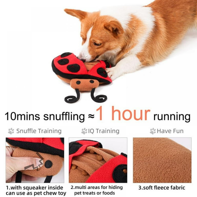 Pet Ladybird Toy Sniffing Dog Toys Interactive Dog Puzzle Toys, Nosework  Sniffing Pad Training Smell Natural Foraging Skills Dogs Treat Dispenser  Slow Feeder For Smart Small Medium Large Puppy 