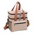 thumbnail image 1 of Lonchera térmica para hombres y mujeres, bolsa de almuerzo de doble capa a prueba de fugas con correa de hombro ajustable, bolsa térmica impermeable para trabajo, viajes, camping, picnic, 1 of 8