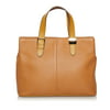 Pre-Owned Burberry Handbag Calf Leather Brown