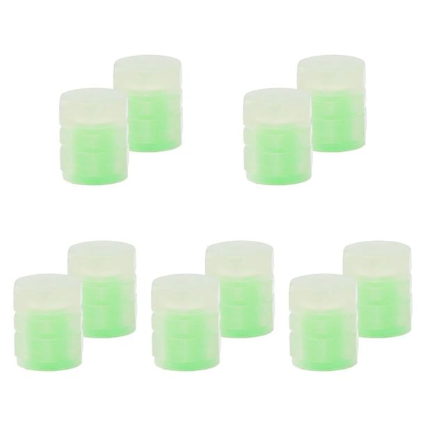Tapas de vástago de válvula,Cubierta de tapas de vástago de válvula de neumático de automóvil Fluorescente de aire,Ruedas luminosas Sombrero Neumático Vástago de válvula Cubre