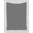 thumbnail image 1 of Chevron Tapestry, Classic Monochrome Chevron Composition Oval Angled Lines Pattern Geometric, Wall Hanging for Bedroom Living Room Dorm Decor, 60W X 80L Inches, Black and White, by Ambesonne, 1 of 2
