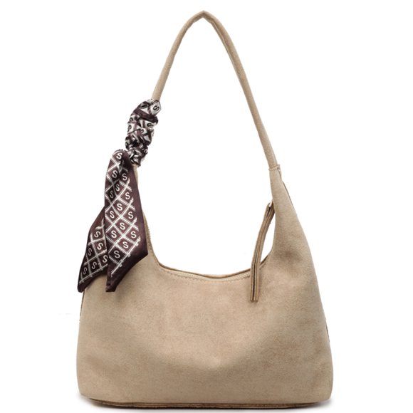 Hobos Bolso Hombro Mujer Ante Sintético Con para Viajes (Caqui)