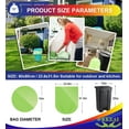 thumbnail image 2 of OKKEAI 13Gallon/50L Large Garbage Bags  for Bathroom,Home Office, Lawn,60 per Pack,Green., 2 of 6
