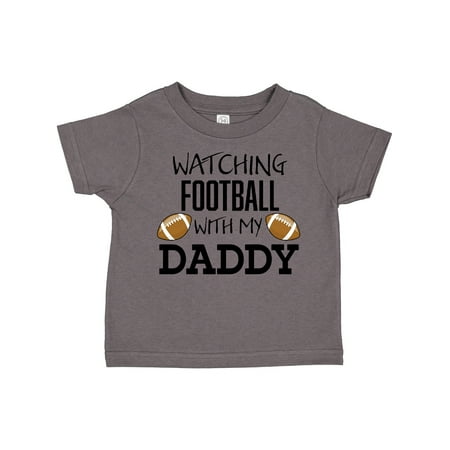 

Inktastic Watching Football with My Daddy Gift Toddler Boy or Toddler Girl T-Shirt