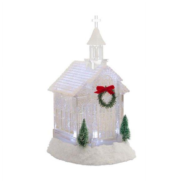 Melrose International 76837 Church Snow Globe