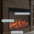 thumbnail image 4 of BELLEZE 66" Mantel TV Stand Entertainment Center For TVs up to 66" with 23" Fireplace - Lenore (Brown), 4 of 7