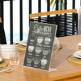 thumbnail image 4 of NIUBEE 12Pack 8.5*11 Acrylic Sign Holder with Vertical Slanted Back, Clear Plastic Sign Holder Picture Photo Frames, Flyer Document Paper Display Stand for Office Desktop, 4 of 7