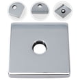 thumbnail image 7 of Sus304 Square Shower Arm Decorative Cover 3.5 Inch Chrome Finish Modern Style Flange Bracket for Bathroom Pipe Obliteration, 7 of 7