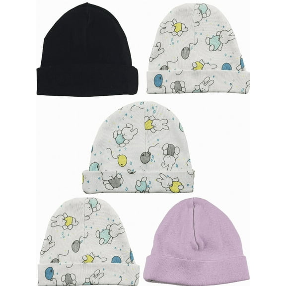 Bambini Girls Baby Cap (Pack of 5)