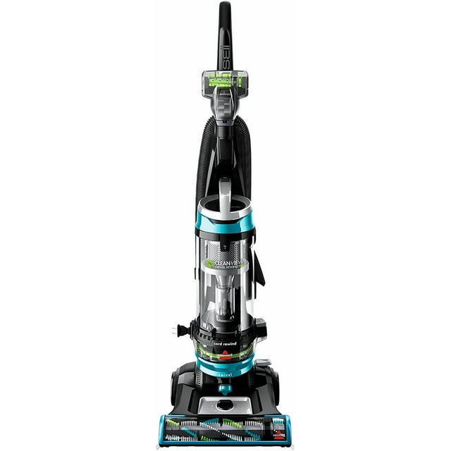 Aspiradora Vertical Sin Bolsa Cleanview Bissell para Mascotas con Rebobinado Giratorio Verde Azulado Bissell 2254