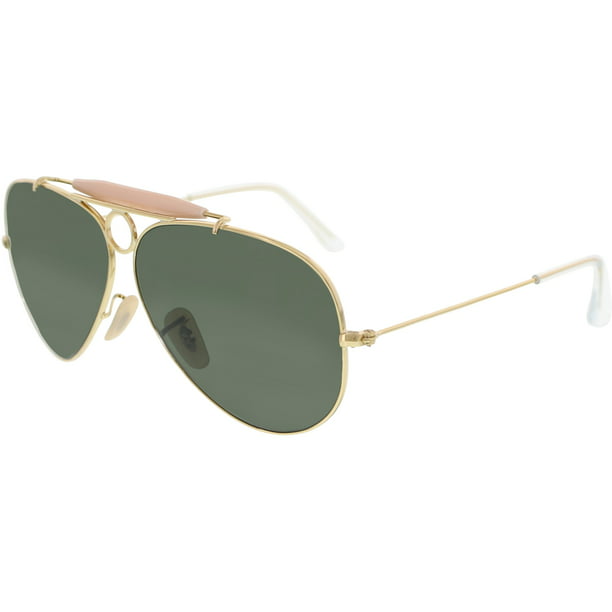 Remission Snowstorm to understand Ray-Ban SHOOTER 0RB3138 Pilot Sunglasses for Mens - Walmart.com
