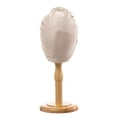 thumbnail image 5 of VJGBEGW Women Shimmer Ribbed Pre-Tied African Turban Head Wrap Knotted Crochet Top Stretch Hair Turban Cap Soft Head Scarf Beige One Size, 5 of 6