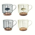 thumbnail image 4 of Coffee Pods Storage Rack Cup Shaped Storage Holder Storage Basket Coffee Pod Holder For Coffee Bar Kitchen Counter Supply, 4 of 6