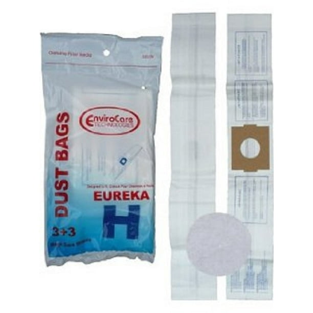Eureka Princess Canister Type H Vacuum Bags 3 Pk & 3 Motor Filters Part