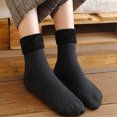 thumbnail image 3 of CSChome Mid-calf Socks Unisex Thermal Mid-Tube Socks - Thick Soft Plush Solid Color Elastic Non-Slip Knitted, 3 of 7