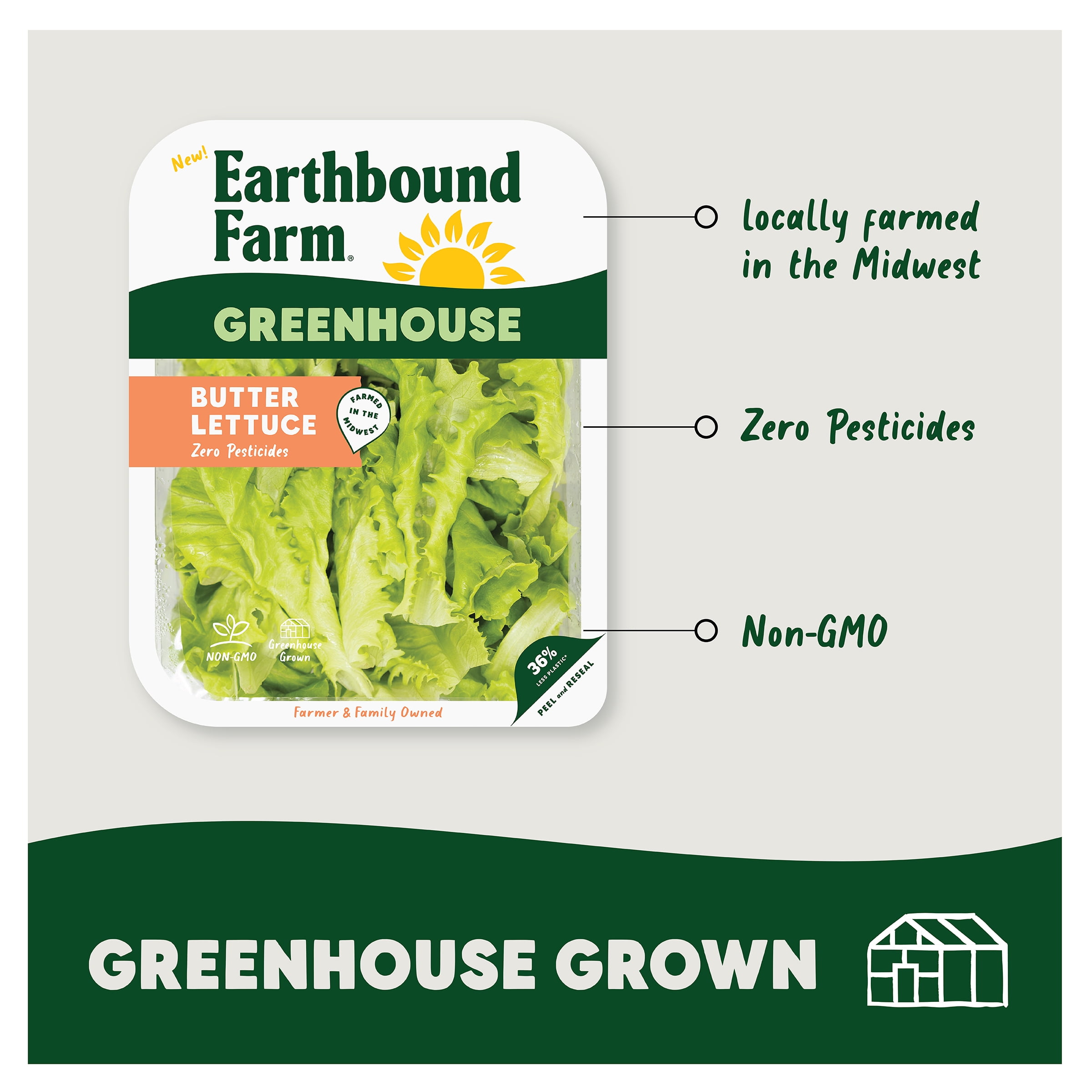 Earthbound Farm Greenhouse Butter Lettuce 4oz