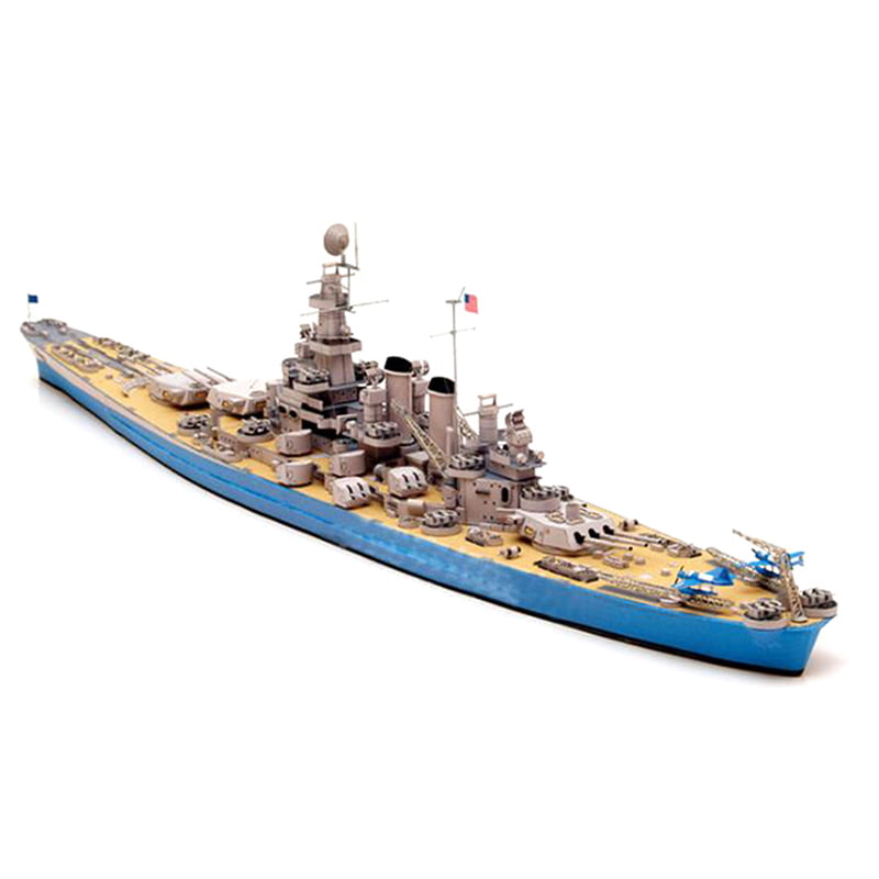 Card Model Scale 1/400  JSC 12 USS Battleship North Carolina