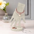 thumbnail image 5 of Wooden Hand Jewelry Display Stand Holder for Bracelets Rings Organizer with Sawtooth Hanger for Wall Mount Desk Top Showcase Craft Fair, 5 of 6