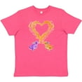 thumbnail image 3 of Inktastic Fire Heart Dragons Youth T-Shirt, 3 of 5