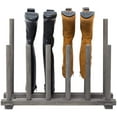 thumbnail image 7 of MyGift 6 Pair Dark Gray Wood Entryway Shoe Rack, 7 of 7