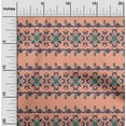 thumbnail image 1 of oneOone Georgette Viscose Fabric Floral Block Print Fabric BTY 42 Inch Wide, 1 of 4
