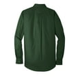 thumbnail image 4 of Port Authority Adult Male Men Plain Elbow Sleeves Shirt Deep Forest Gn Large, 4 of 4