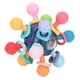 thumbnail image 1 of Juguete sensorial para la dentición del bebé, actividades de agarre, colores brillantes, silicona, alivia las encías, pelota para masticar, sonajero, mordedores, azul, 1 of 15