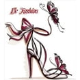 thumbnail image 3 of Ambesonne Pink Duvet Cover Set, Classy High Heels Fashion, Twin, Dried Rose Black, 3 of 3