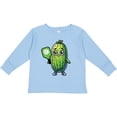 thumbnail image 3 of Inktastic Pickleball Funny Pickle Boys or Girls Long Sleeve Toddler T-Shirt, 3 of 5