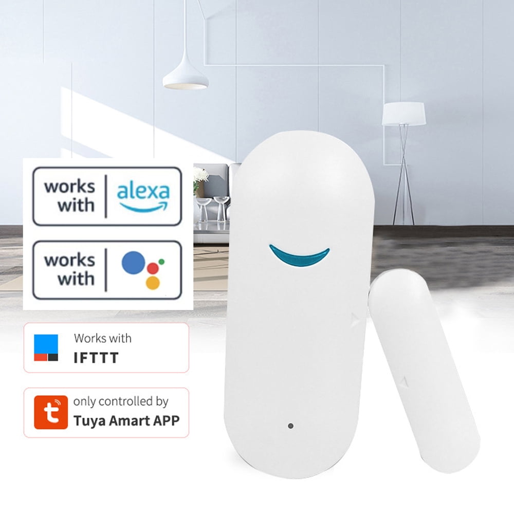 NFTIGB Intelligent WiFi Door Sensor and Window Alarm, Home Wireless Security Alert System Control Tool (3.5 x 2.0 x 1.0 inches / 9.0 * 5.0 * 2.5 cm)