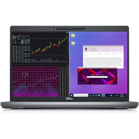Restored Dell Precision 3470 14" FHD Mobile Workstation, Intel Core i5-1250P, 16GB RAM, 256GB SSD, Windows 11 Pro, Silver (Refurbished)