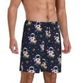 thumbnail image 2 of Fotbe Astronaut Surfing Pantalones Cortos de Pijama para Hombre, Ropa de Dormir, Pantalones de Pijama Cortos para Hombre-3X-Large, 2 of 6