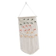 thumbnail image 4 of Tapiz colgante de pared de macramé rústico, decoración de oficina con borlas bohemias, divisor de habitación trenzado, arte de pared para apartamento, Estilo A Soledad Macramé Tela decorativa, 4 of 9