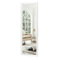 thumbnail image 6 of Floor Mirror Wall Mounted Leaning Hanging Rectangle White 43"x16", 6 of 10