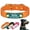 Orange, variant on Beirui Custom PU Leather Dog Collar Personalized Name Adjustable for Small Medium Dogs