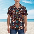 thumbnail image 4 of Easygdp Colorful Mexican2 Men's Hawaiian Shirts Print Lapel Short Sleeve for Beach, vacation, party, casual occasions - Medium, 4 of 9