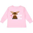 thumbnail image 3 of Inktastic It Moose Be Love with Cute Moose Boys or Girls Long Sleeve Toddler T-Shirt, 3 of 5