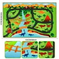 thumbnail image 2 of Kids Carpet Playmat Rug,59"X39.4" Dinosaur Car Rugs for Kids Toy Cars,Non Slip Dino Safari Road Map Kids Rug for Playroom Bedroom Boys,Kids Play Mat Road Rug,Track Rug Car Play Carpet for Kids, 2 of 8