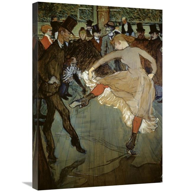 30 in. Dance at the Moulin Rouge - Detail Art Print - Henri Toulouse ...