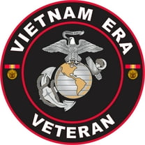 3.8 Inch U.S. Marine Corps Vietnam Era Veteran Decal