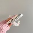 thumbnail image 6 of Compatible with iPhone 13 Pro Max Case,Cute 3D Flower Wrist Chain Floral Print Cover Camera Protection Shockproof Phone Case for Women Girls Design for iPhone 13 Pro Max-Pink, 6 of 12
