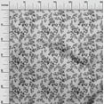 thumbnail image 3 of oneOone Cotton Silk Light Gray Fabric Floral Craft Projects Decor Fabric Printed By The Yard 42 Inch Wide, 3 of 5
