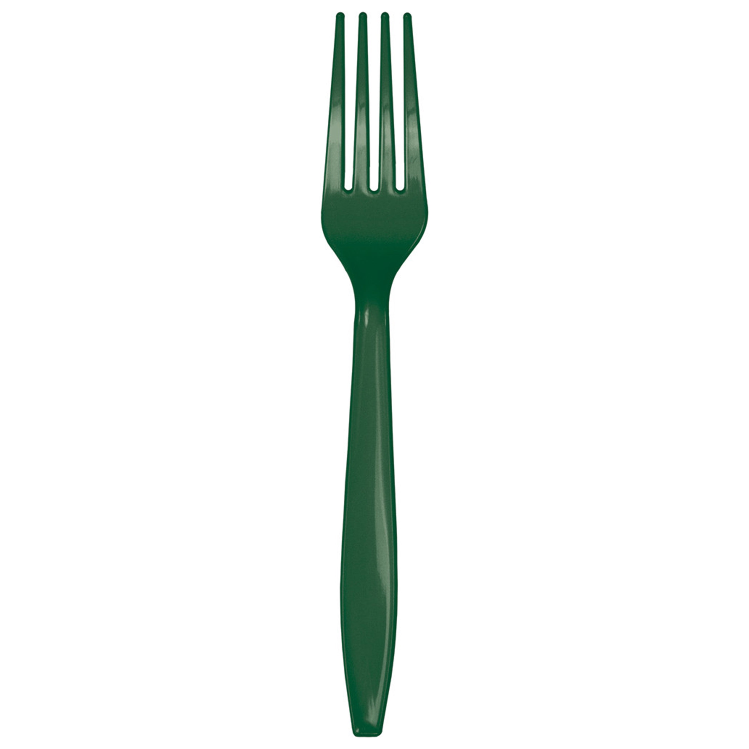 Touch of Color Hunter Green Plastic Forks, 24Pack