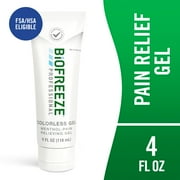 Biofreeze Professional Menthol Pain Relieving Gel, Colorless, 4 oz