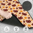 thumbnail image 3 of Zufioo Thanksgiving Turkey and Pumpkin Print Car Floor Mats Four-piece Set, Car Interior Accessories - Corrosion-resistant, Non-Slip, Suitable for Cars, Trucks, Vans, 3 of 7