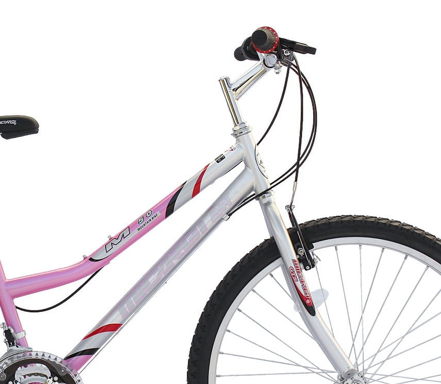 Wonder Wheels 26 In. Mtb 18 Speed Bicycle, Bike, Steel Frame Alloy Rims 36 H - Pink